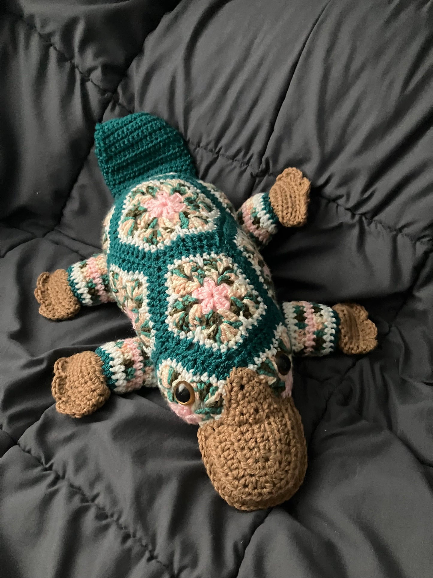 Teacup (Petal-pus crochet platypus)