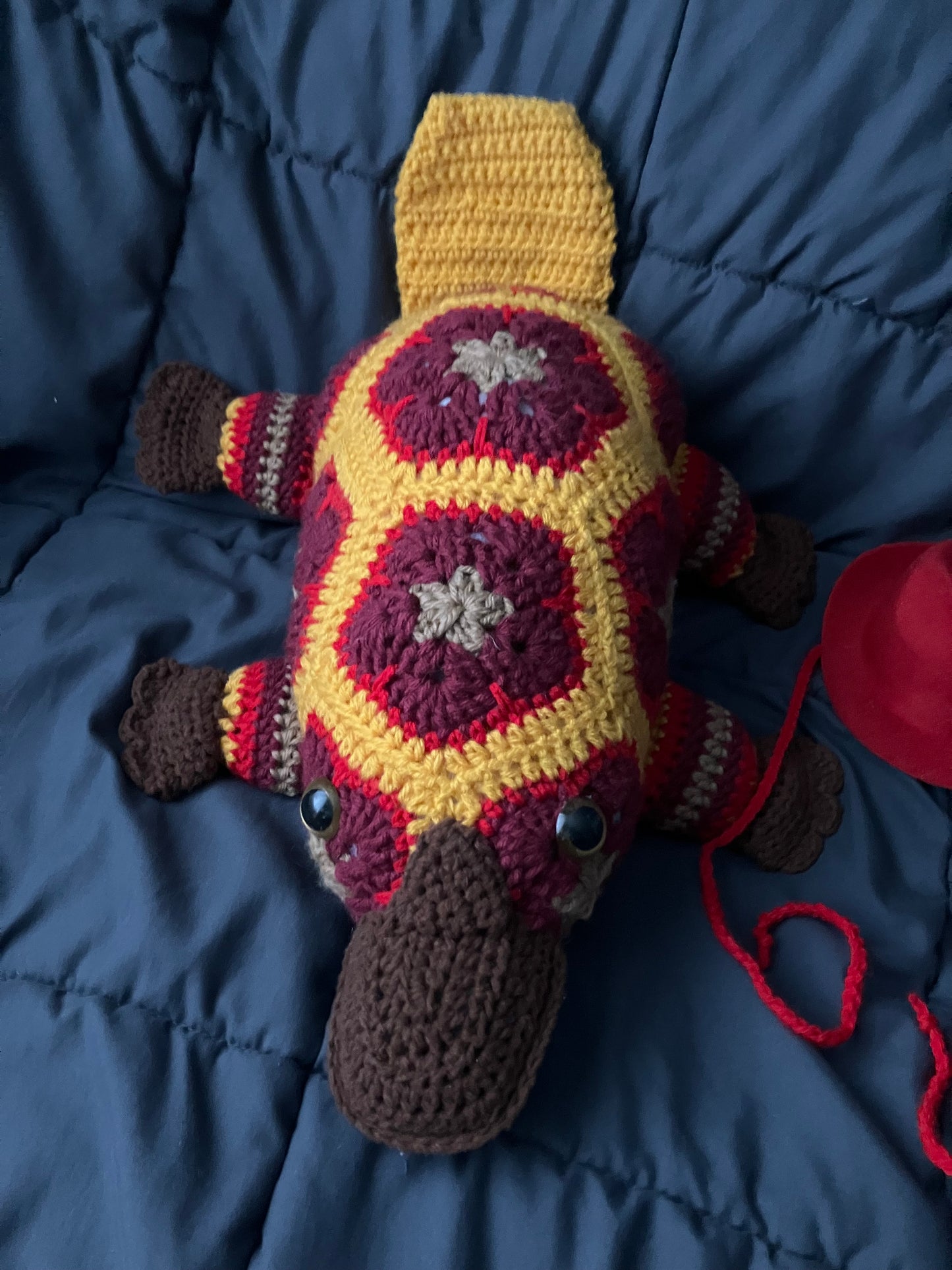 Antonio (Petal-pus crochet platypus)