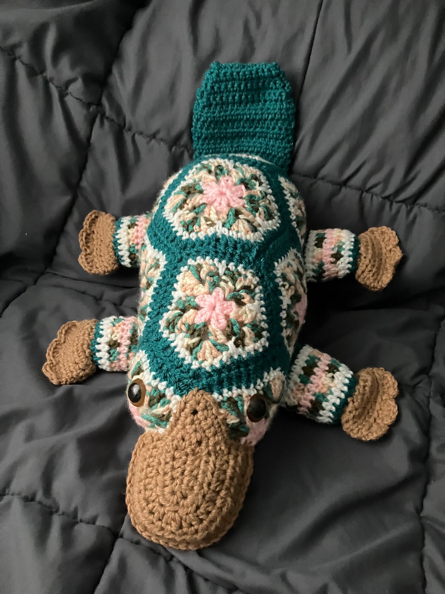 Teacup (Petal-pus crochet platypus)