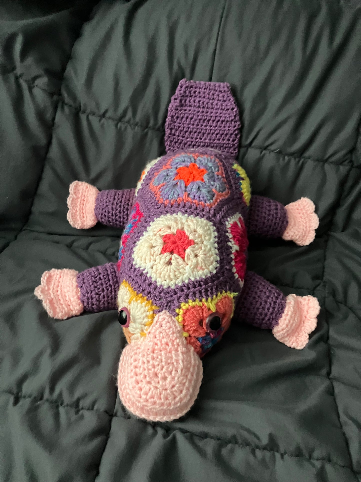 Patches (Petal-pus crochet platypus)