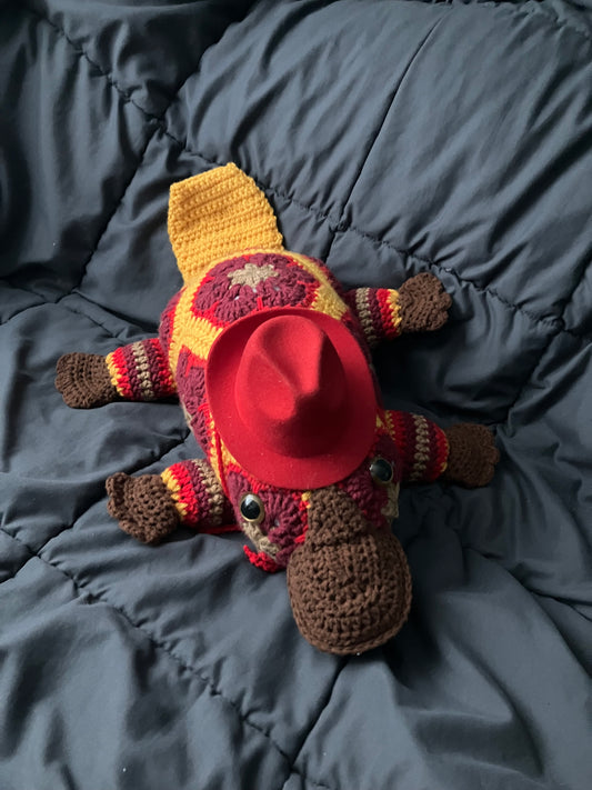 Antonio (Petal-pus crochet platypus)