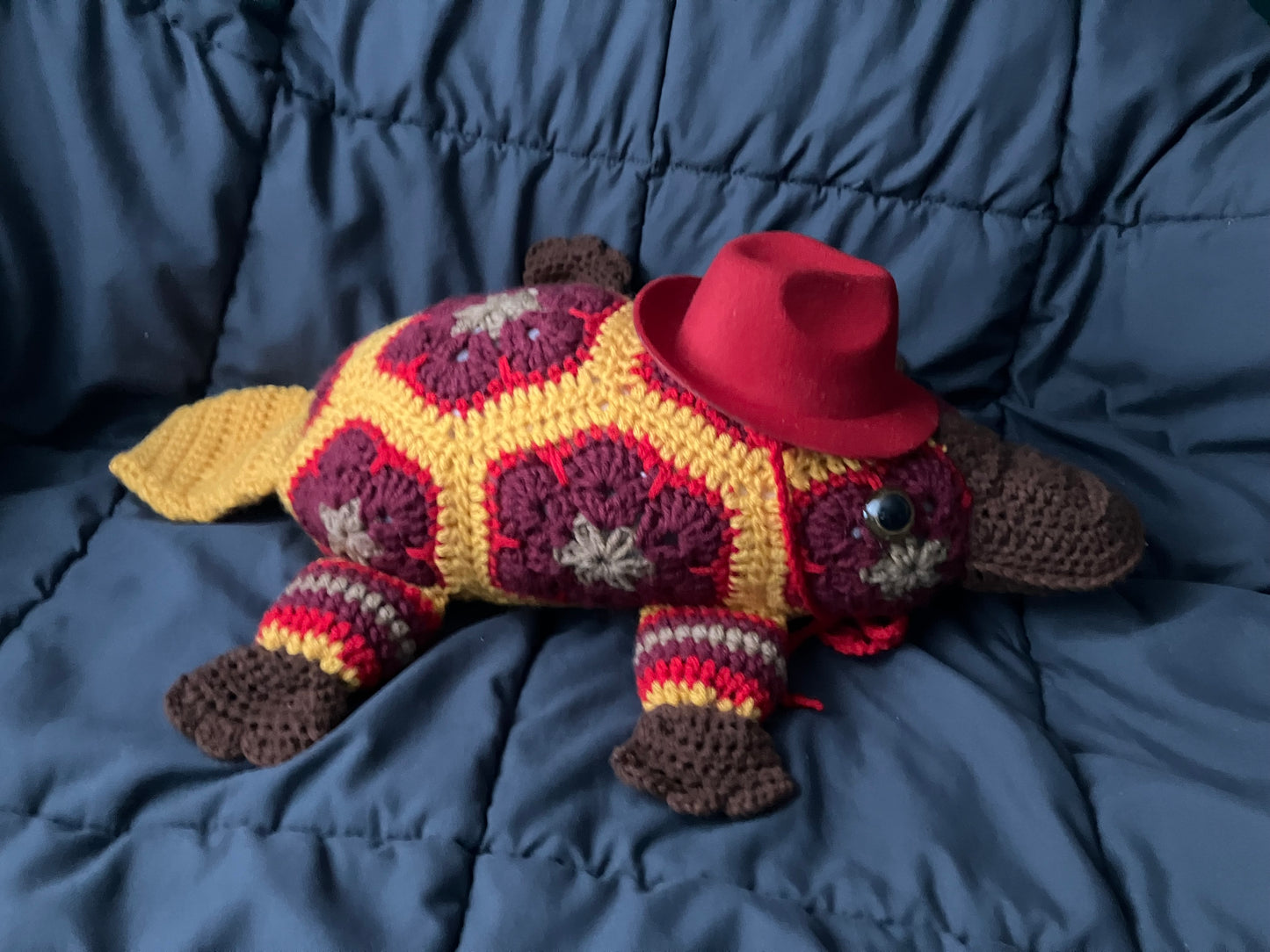 Antonio (Petal-pus crochet platypus)