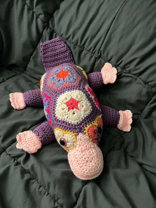 Patches (Petal-pus crochet platypus)