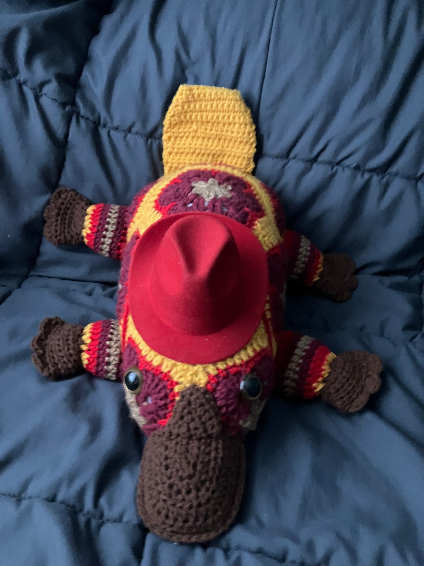 Antonio (Petal-pus crochet platypus)