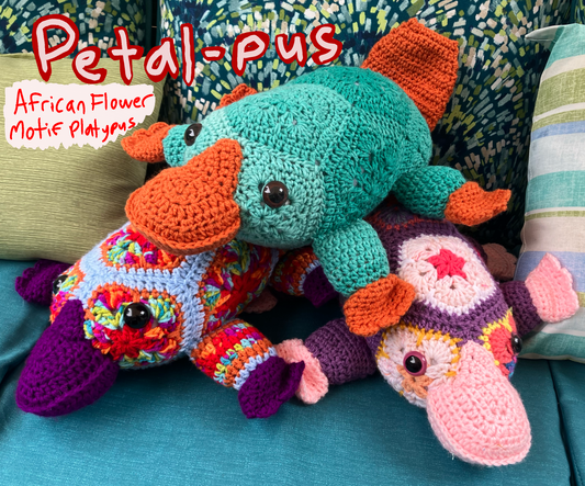 [PATTERN ONLY] Petal-pus (African Flower Crochet Pattern)