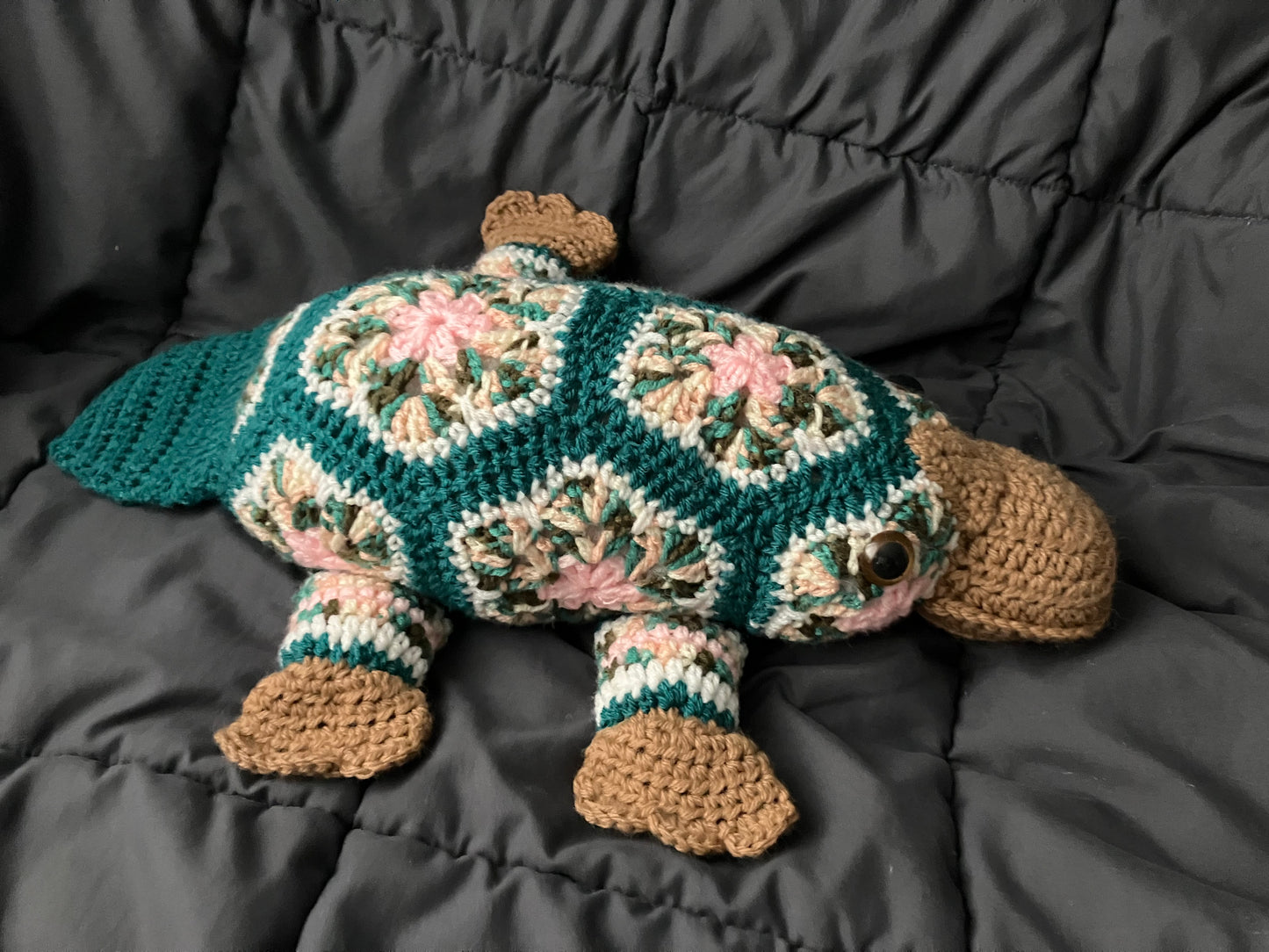 Teacup (Petal-pus crochet platypus)