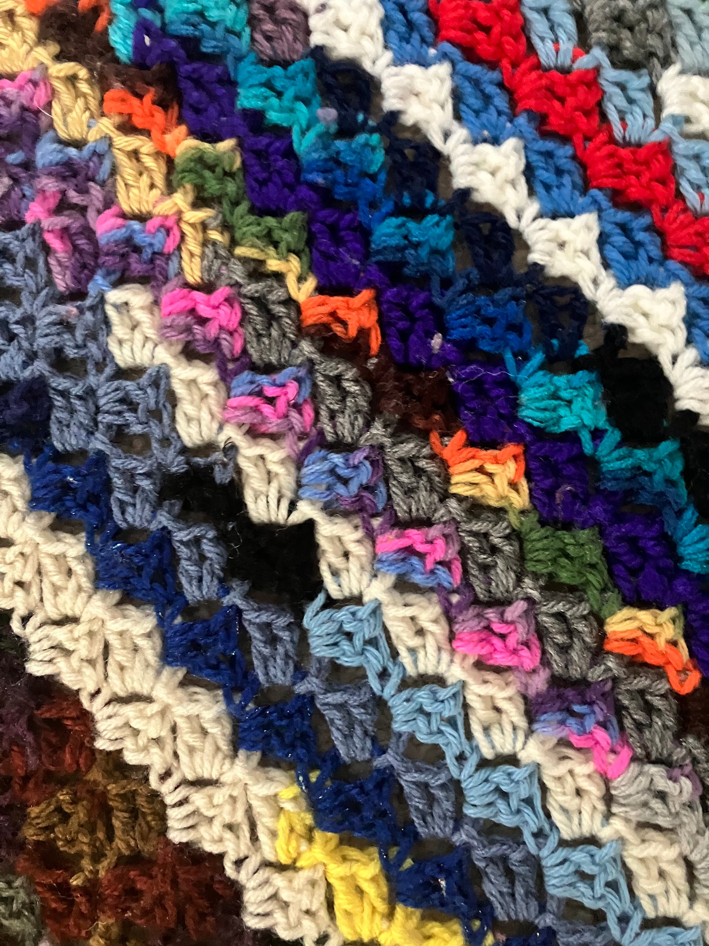 Diagonal Scrap Blanket