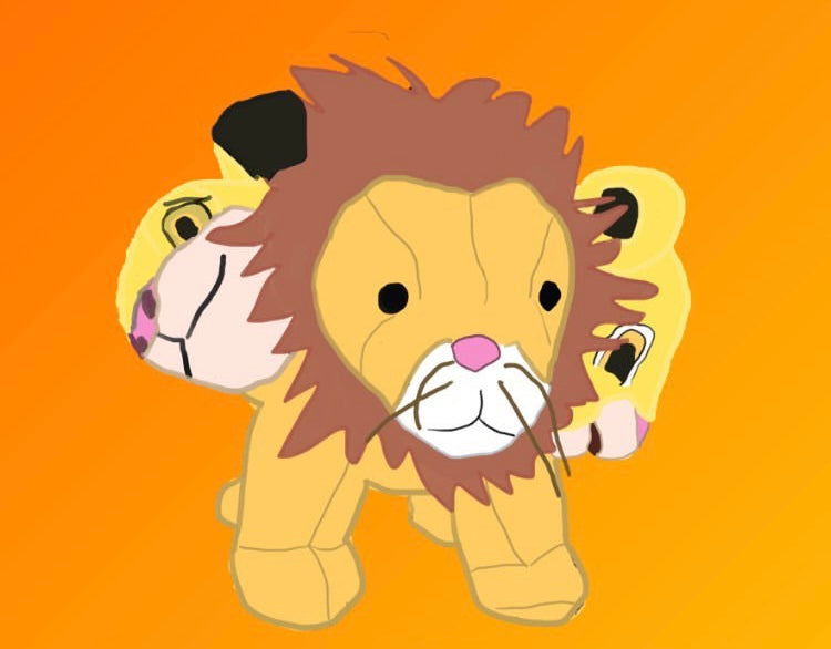 Leon the Three Headed Lion Sticker